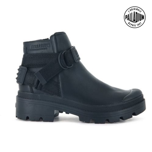 Bottes Palladium Pallabase Rockboot L Femme Noir | FR GAK527U